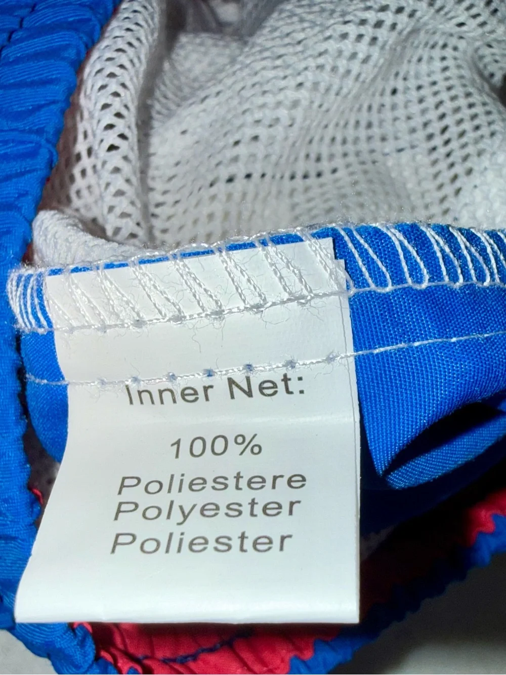 SCUOLA NAUTICA ITALIANA SWIM TRUNKS IN WHITE AND BLUE